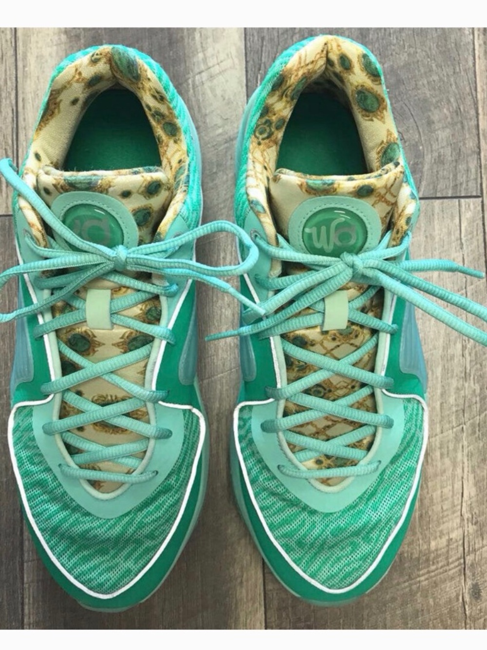 NIKE GREEN KD 16 WANDA BB SHOE 11.5